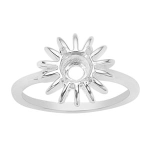 925 Sterling Silver Urchin Ring Mount (To Fit 6mm Round Gemstone) 