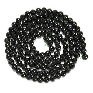 Green Goldstone Plain Rounds Approx 8mm, 1 metre Strand