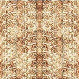 Dan Morris Heirloom Collection Geo Scroll Stripe Cream Fabric 0.5m