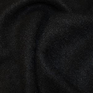 Black Boiled Wool Fabric 0.5m