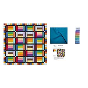 Suzie Duncan's Dewdrop Light Sapphire Design Roll Quilt Kit: Instructions, Fabric (1m) & Bali Pop (40pcs)