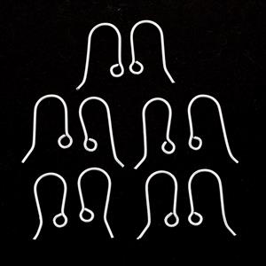 JM Essential 925 Sterling Silver Ear Wires, Approx 23x9mm (Pair of 5)