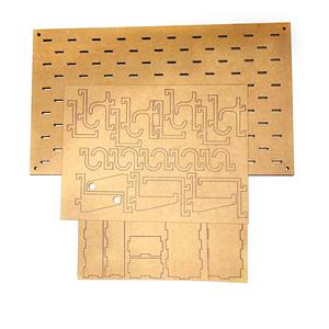 Bert & Gert's MDF Peg Board Sheets and Accessories (Pack of 2)
