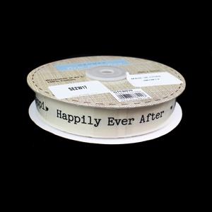 Wedding Ribbon - Happily Ever After Approx 25mx22mm