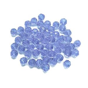 Purple Glass Faceted Round Beads, approx. 4mm, 50pcs 