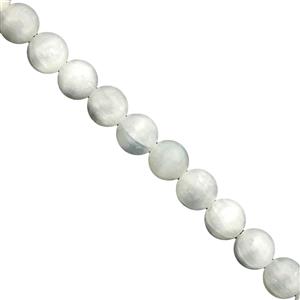 130cts Selenite Plain Round Approx 7 to 8mm, 33cm Strand)