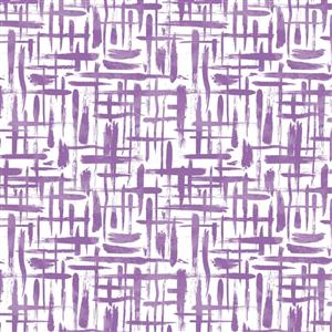 Around The Block Collection Brushstrokes Purple Fabric 0.5m
