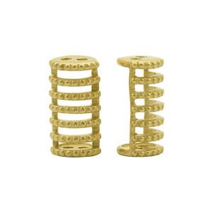Smart Watch Gold Plated Base Metal Connector, Approx 18x9mm, 1 pair