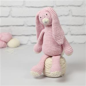 Wool Couture Pink Mabel Bunny Knitting Kit
