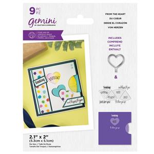 Gemini - Stamp and Die - From the Heart - 9PC