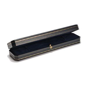 Navy Vintage Style Necklace Box Approx 23.5x5.5cm