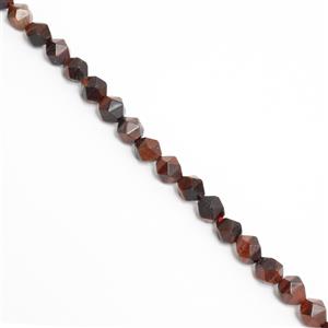 110cts Dyed Red Tiger Eye Star Cut Rounds Approx 8mm, 38cm Strand