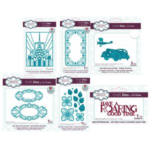 NEW Creative Expressions Sue Wilson Art Deco Collection - Roaring Good Time Bundle - 25 dies