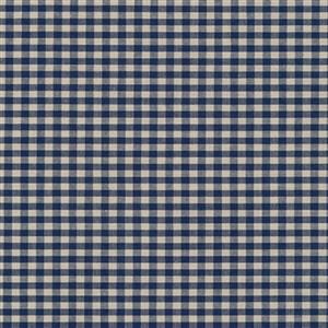 Robert Kaufman Crawford Medium Gingham Navy Fabric 0.5m