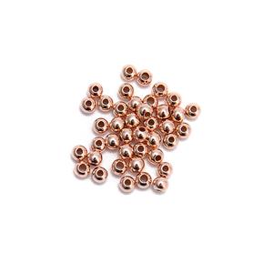 Rose Gold Plated 925 Sterling Silver Spacer Beads, 2mm, 40pcs 