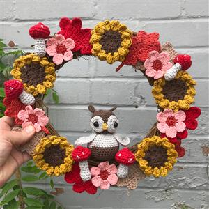Adventures in Crafting Autumn Wreath Crochet Kit 