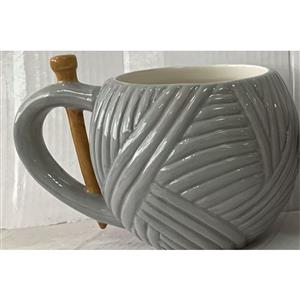 Grey Yarn Mug