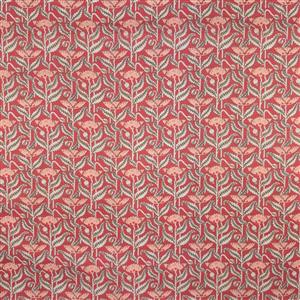 Maurice Pillard Verneuil Poppy Percale Fabric 0.5m