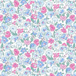 Liberty Heirloom Floral Joy Blue Fabric 0.5m