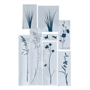 Medium Meadow stencil, Set of 9 stencils to create a meadow border