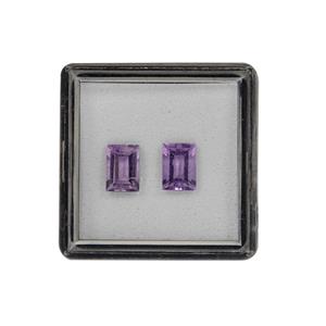 1.50cts Amethyst Baguette Step Approx 7x5mm (pack of 2)