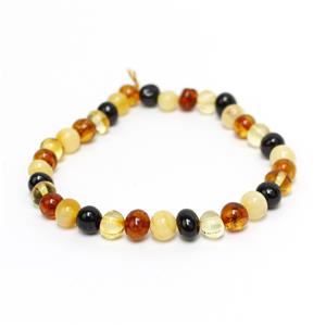 Baltic Multi Colour Amber Nuggets Approx 7-9mm (20cm Strand)