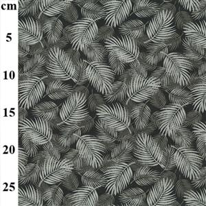 100% Cotton Slate Leaf Fabric 0.5m