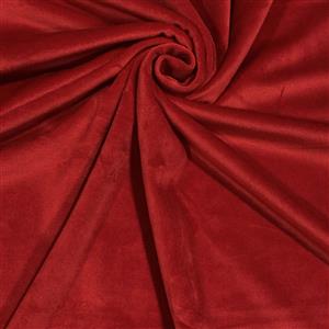 Red Plush Fleece Fabric 0.5m