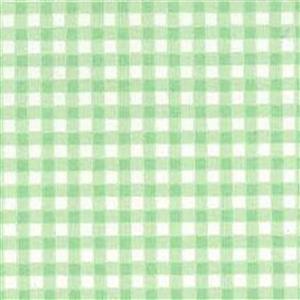 Mint Checks on White Gingham Cotton Poplin Fabric Bundle (4m)