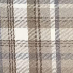 Skye Taupe Wool Effect Tartan Fabric 0.5m