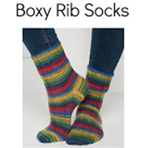 Winwick Mum Boxy Rib Sock pattern
