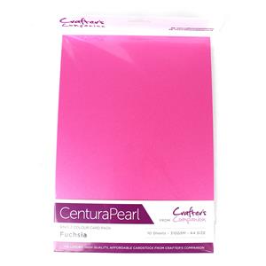 Crafter's Companion Centura Pearl Single Colour A4 10 Sheet Pack - Fuchsia
