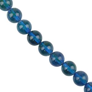 Baltic Blue Amber Plain Rounds Approx 7mm, 20cm Strand 