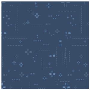 Indigo Sky 100% Cotton Fabric 0.5m