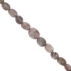 15ts Tanzanian Grey Spinel Smooth Oval Approx 4x2 to 6x5mm, 15cm Gemstone Strands