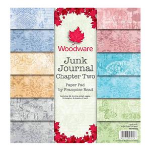CE - NEW Woodware Francoise Read Junk Journal Chapter Two 8 in x 8 in Paper Pad