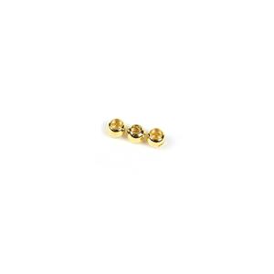 Gold Plated 925 Sterling Silver Doughnut Settings (Pack of 3)