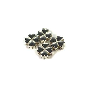 925 Sterling Silver Flower Spacer Beads Approx 6mm (4pcs)