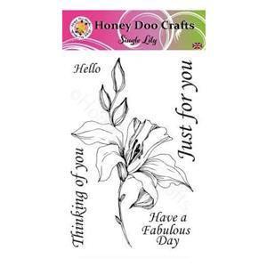 Honey Doo Crafts Single Lily A6 Stamp Set