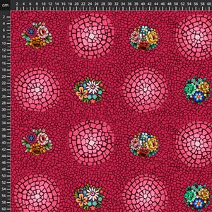 Odile Bailloeul Murano Collection Lorenzo Rose Fabric 0.5m