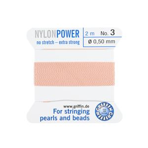 Griffin Pink Nylon Cord 0.5mm, 2m