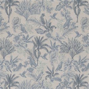 Bird Song Toile Linen Look Fabric 0.5m