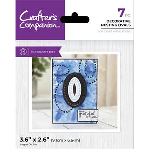 Crafter's Companion Metal Die Elements - Decorative Nesting Ovals