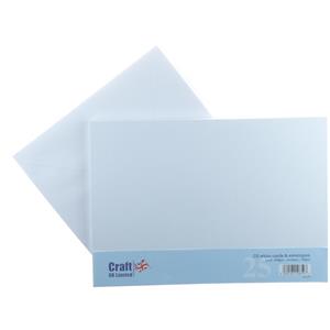 C5 White Cards Envelopes 25's