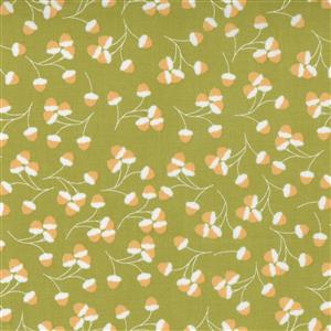 Moda Cozy Up Acorns Fall Autumn on Moss Fabric 0.5m