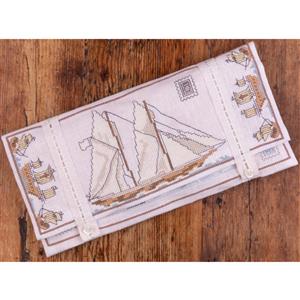 The Cross Stitch Guild A Travellers' Stitching Pocket Kit On Aida