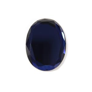 Blue Feature Rhinestone Oval, Approx 40x30mm 