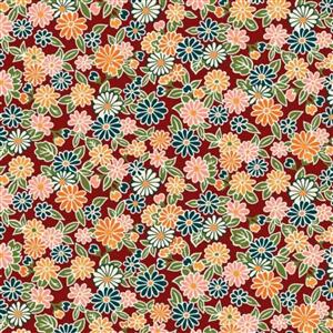 Liberty Arthur's Garden Collection 2 Charming Chrysanthemums Autumn Fabric 0.5m