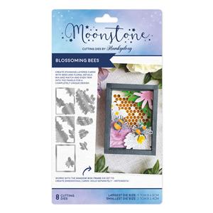 Moonstone Dies - Blossoming Bees, inc  4 panel dies for using in conjunction with the Shadow Box Frame die set PLUS 4 additional dies! 