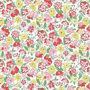 Liberty Heirloom 2 Floral Joy Red Fabric 0.5m